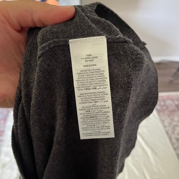 Boden Gray Wool Blend Layered Sweater Dress Sz 10 Long Length Preppy Work Office - Picture 6 of 8